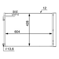 Kondensator, Klimaanlage Mahle AC 51 000S
