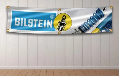 Bilstein shock absorbers Banner Flag 2x8ft Garage Wall Art & Outdoor workshop