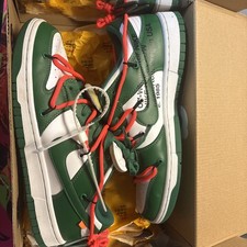 Off-White Pine Green Dunks Size 10.5