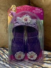 Disney Princess Rapunzel Tiara Shoes Dress Up Accessory Set Gift