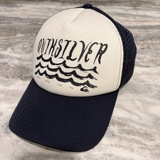 Quiksilver Trucker Hat Black White Snapback S...