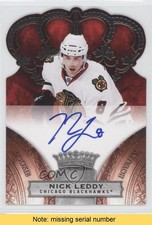 2010 Panini Crown Royale Rookie Missing Serial Number Nick Leddy Auto READ 0m7