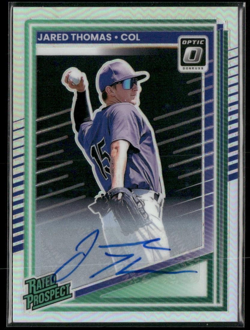 2025 Donruss #147 Jared Thomas Optic Holo Signature