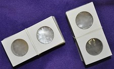 100 Bulk Cardboard Flips 2x2 Coin Holders HALF DOLLAR New - FREE U.S.A. SHIPPING