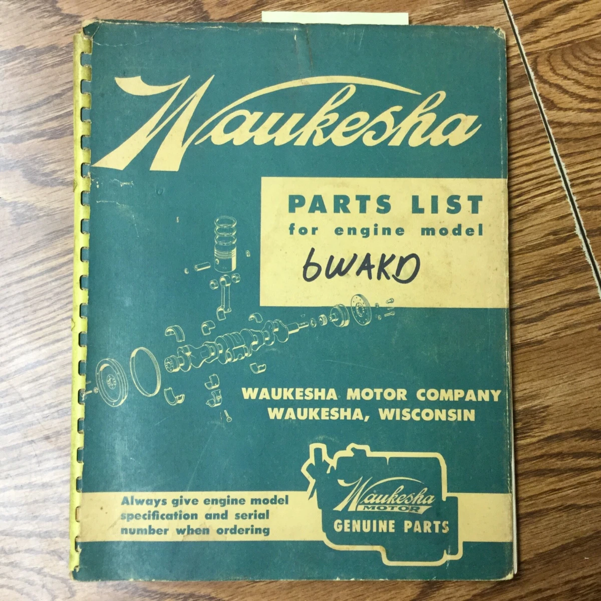 Waukesha Engine Parts Catalog Catalog Library