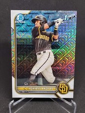 2022 Bowman Chrome Euribiel Angeles 1st Bowman San Diego Mega Box Prospects Card