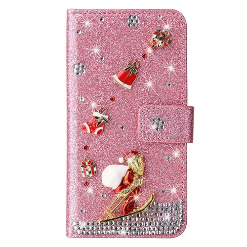 Christmas Gift Wallet Leather Case Cover For iPhone 15 Pro Max 14 13 12 11 XS XR - Picture 2 of 22