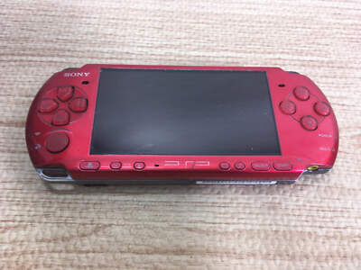 GD6514 Plz Read Item Condi PSP-3000 RADIANT RED SONY PSP