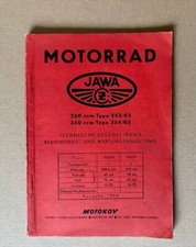 Motorrad JAWA 250ccm - 350ccm Bedienungsanleitung 1956