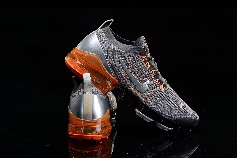 nike vapormax flyknit 3 grey orange