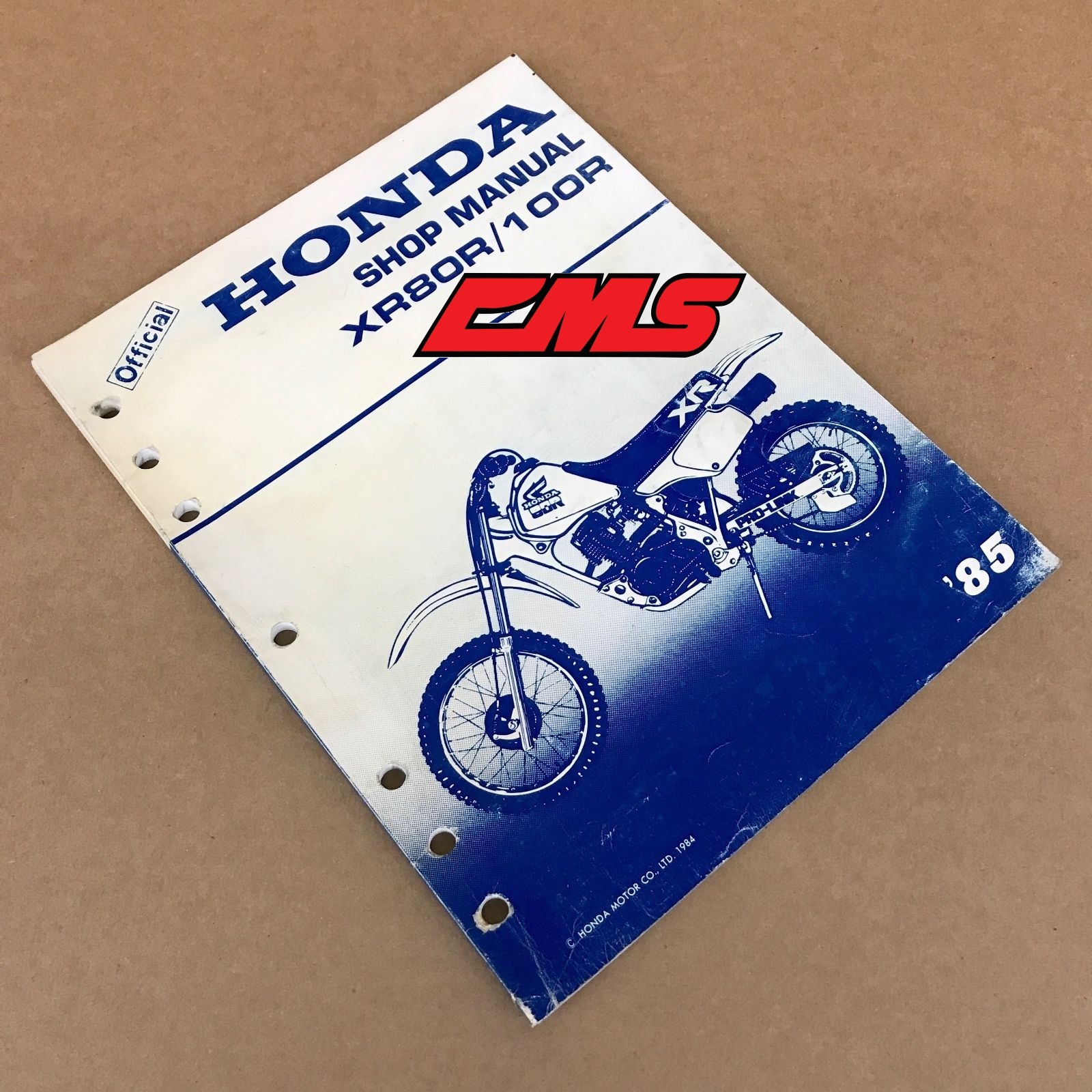 Genuine Honda Service Manual (Used) / 61GN100 / 1985 XR80R XR100R