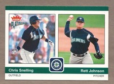 CHRIS SNELLING/RETT JOHNSON 2004 Fleer Platinum #196 Paper Base Card Mariners