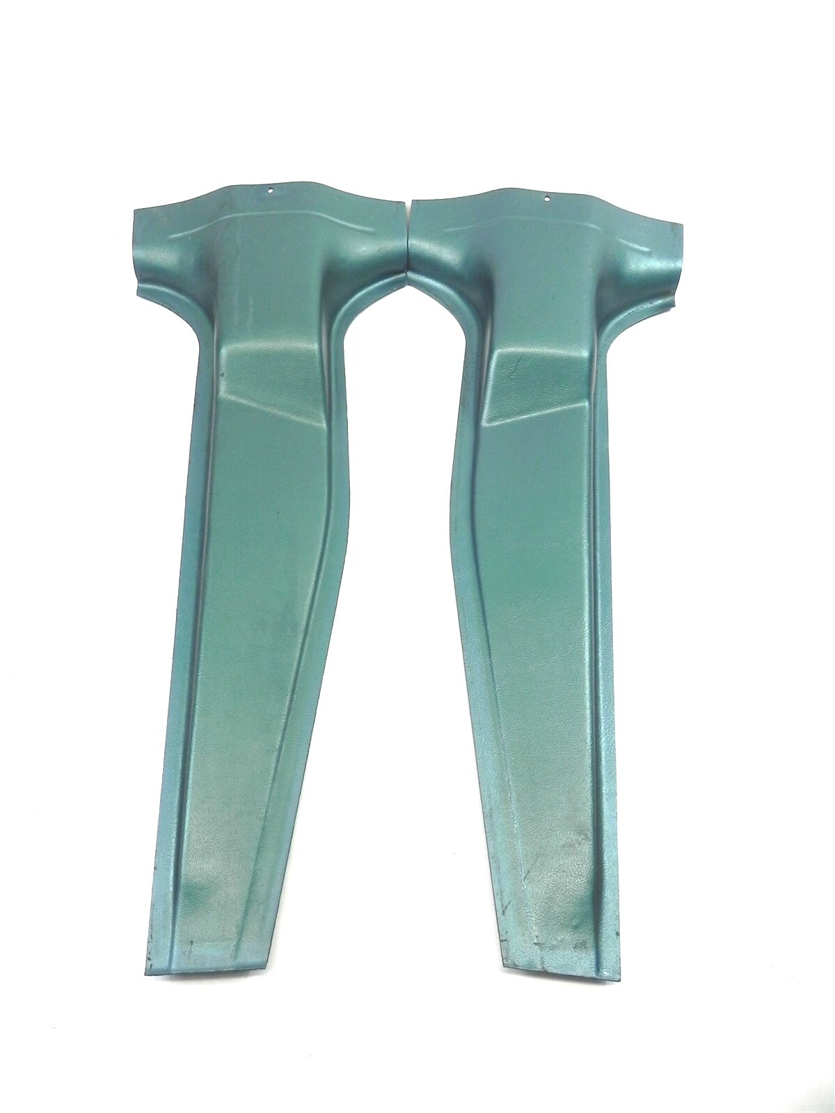 1961-1963 LINCOLN CONTINENTIAL INTERIOR TRIM PLASTIC PANELS (R & L) BLUE/GREEN