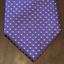 Bloomingdale  s Purple 100 Silk Men  s Neck Tie Made In China