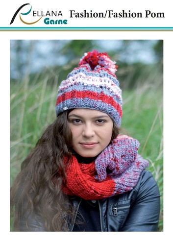 (€38-49,5/kg) 100gr skein fashion or set fashion pom for hat with gradient - Picture 12 of 20