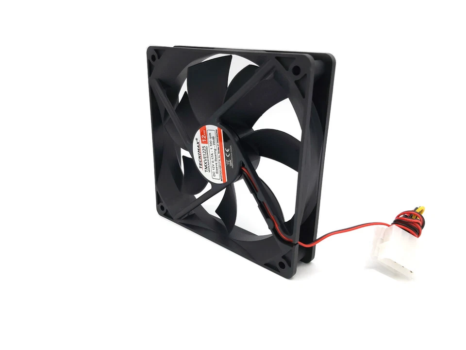 Ventilador Silencioso Cooler para PC | 12 cm, 12V, 4 Pines | Color Negro - Imagen 4 de 4