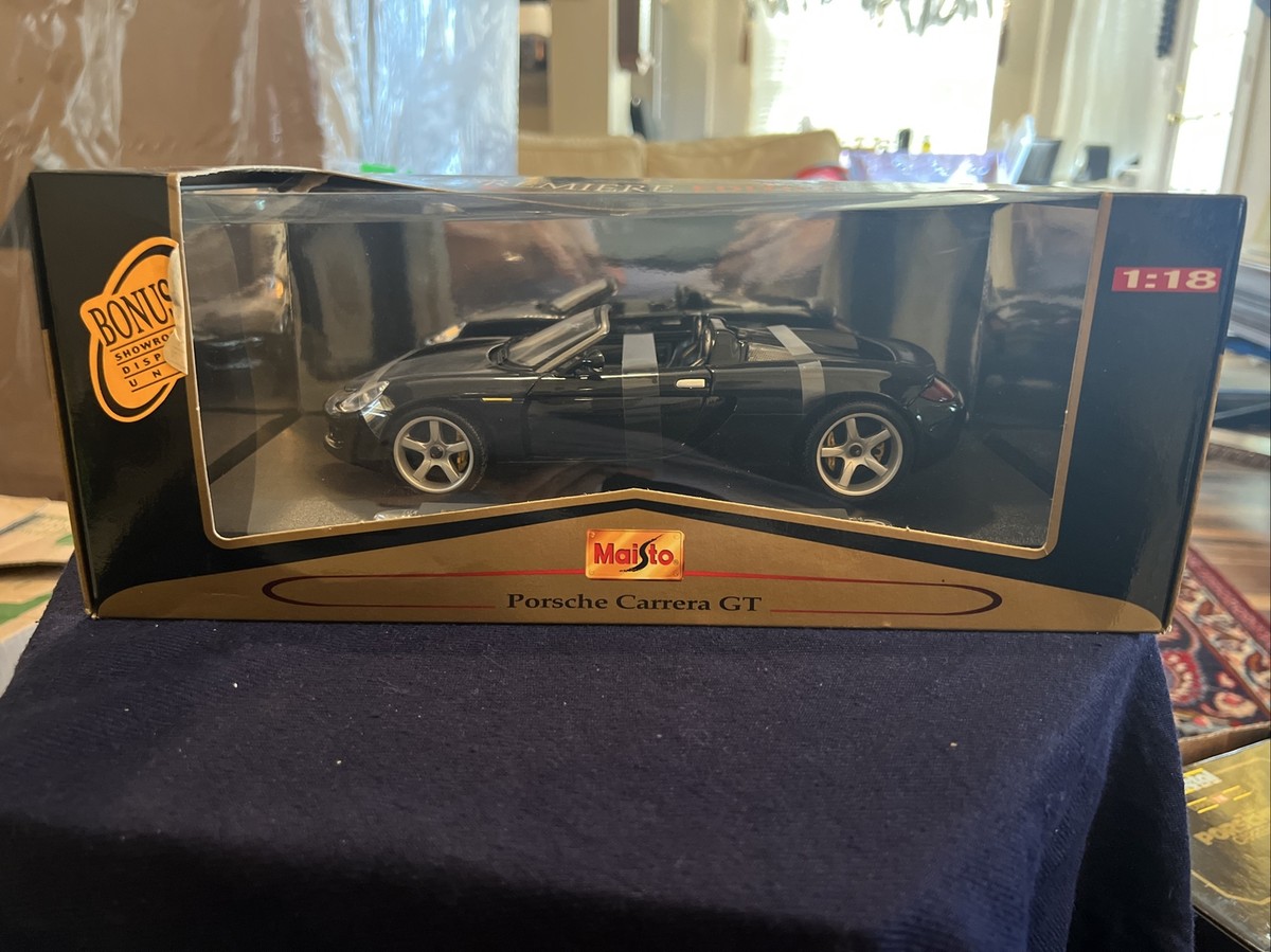 1/18 Maisto Porsche Carrera Gt Black Premium Edition Top Of The