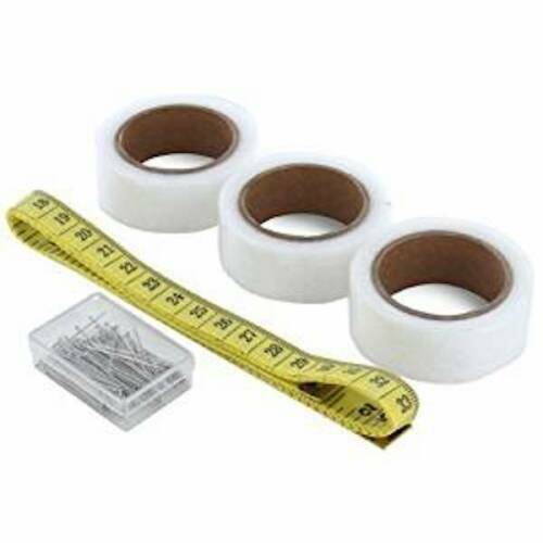 3x8M IRON ON HEMMING TAPE ROLLS PERMANENT/WASHABLE Fabric Clothes Kit