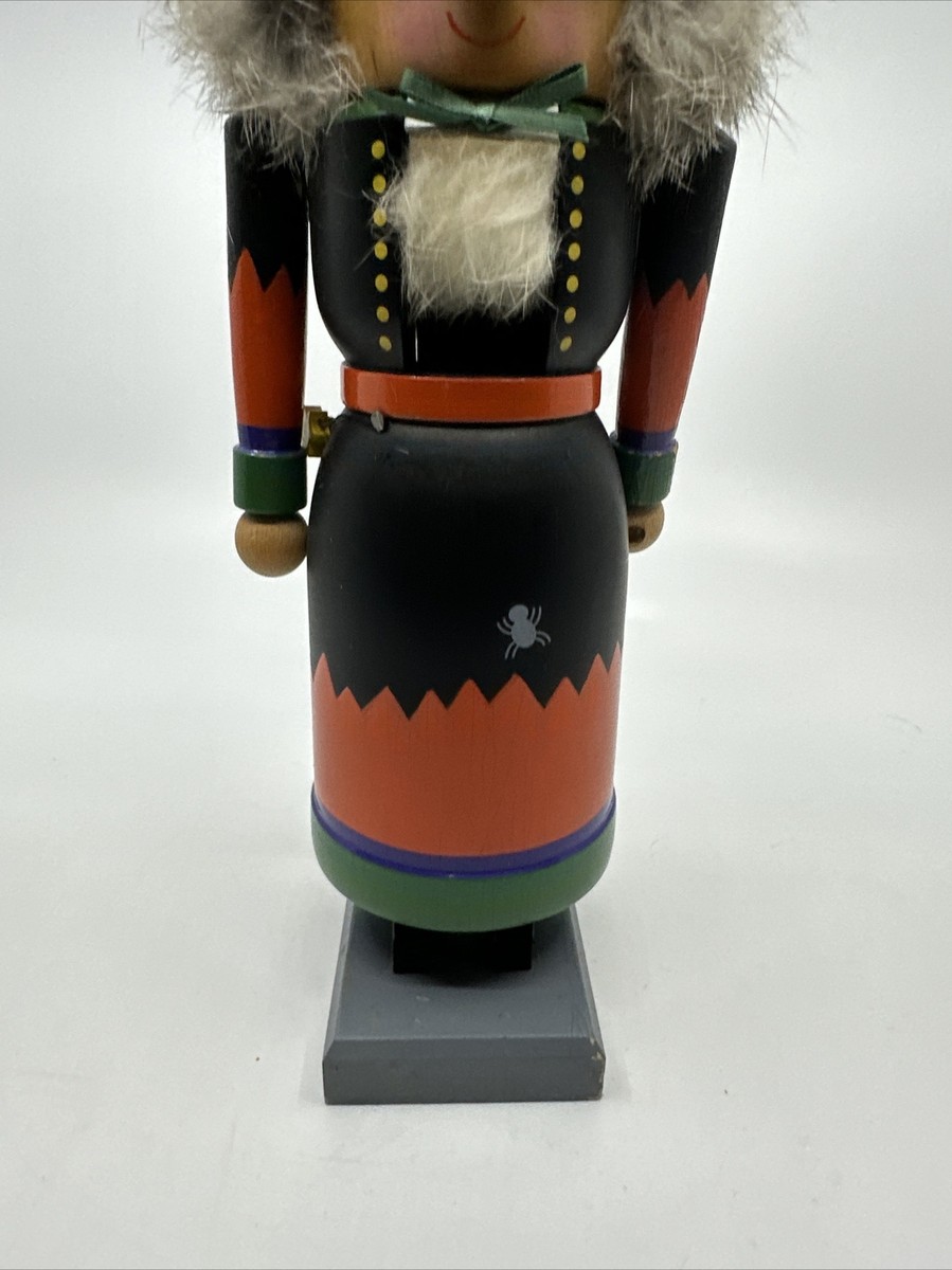 Owa Halloween Witch Nutcracker RARE E.R. Merck Old World Wooden