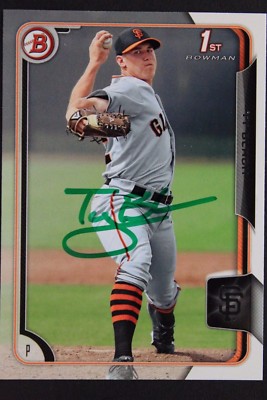Ty Blach San Fran Giants Autographed 2015 1st Bowman #BP24 Signed Card 17G