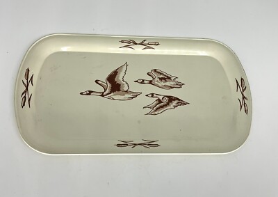 Vintage Metal Tray W Ducks Advertising Die - Draulic Grand Rapids Michigan