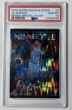 2019-20 Ja Morant Hoops Premium Stock Rookie Special Flash PSA 10