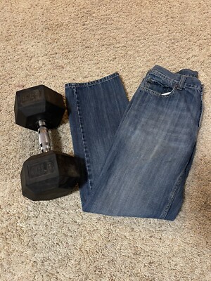 Old Navy, Straight, Men s Denim Blue Jeans, Size 30w 32L