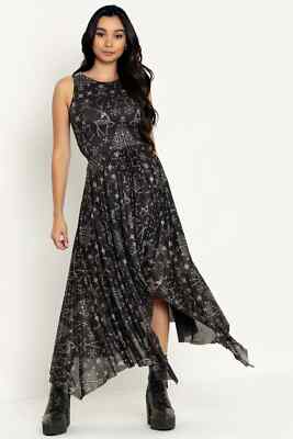 white christmas dresses Burned Velvet Christmas Baubles V Neck Maxi Dress main image 0