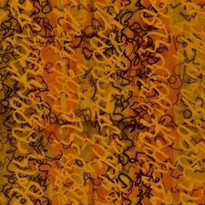 Robert Kaufman - Wishwell Storyboard - Scribbles - Curry, Fabric BTY