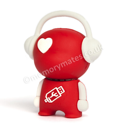 8GB Red Walker Music Man USB Flash Drive - MemoryStick Novelty Fun Stocking Gift