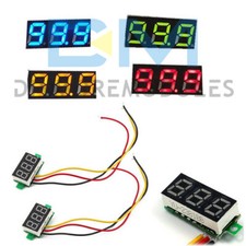 3-Wire 0.28" LED DC 0-100V Voltmeter Digital Display Voltage VOLT METER 12V 24V