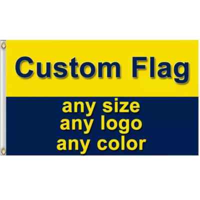 8x Fahnen individueller Druck 60x90cm Bild Design Polyester Land Sport Posten