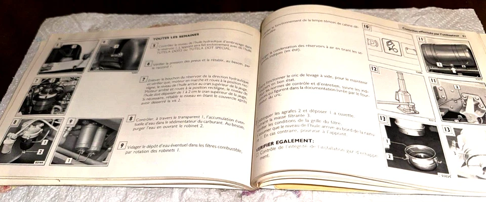 MANUALE LIBRETTO USO E MANUTENZIONE IVECO 115 135 145 TURBO IN LINGUA FRANCESE - Immagine 3 di 4