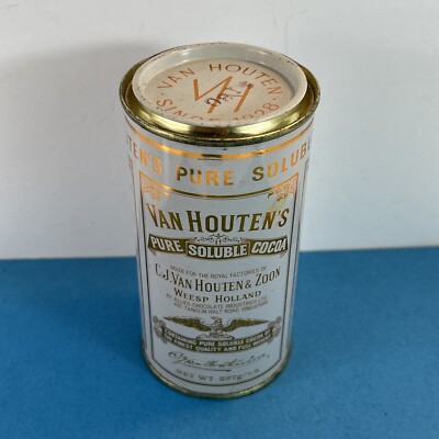 Cocoa Van Houten's Cocoa Empty TIN Advertising Rare Houten & Zoon