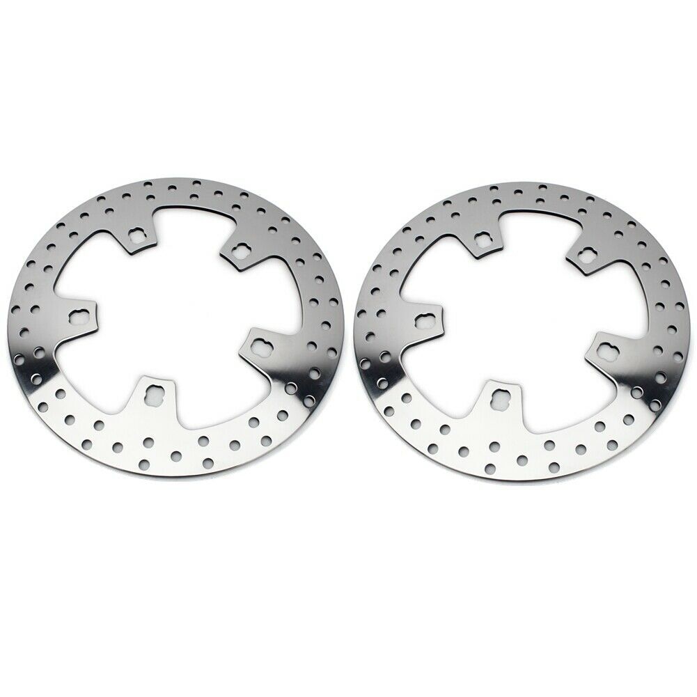 Polished Enforcer Front Brake Rotors Road King Street Glide Road