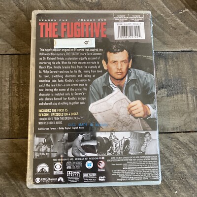 The Fugitive: Season One Volume (DVD, 1963) 97361227245