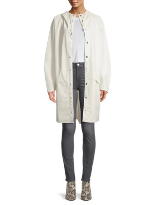 NWT Rains Long Hooded Raincoat Large/XLarge