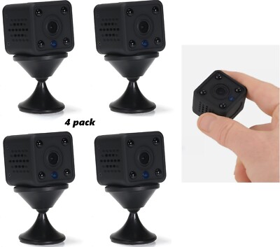 4 x Wi-Fi Smart Camera Full HD 1080p Motion Detector/Spay camera/Mini /Charge