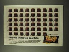 1986 Rolo Candy Ad - Fifty-Two Smiles to a Ba...