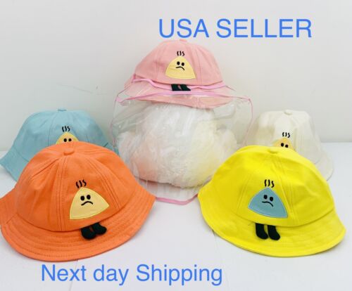 Chapeau de protection pour enfants bouclier facial complet chapeau de pêcheur pour enfants, couverture de sécurité USA - Photo 1 sur 10