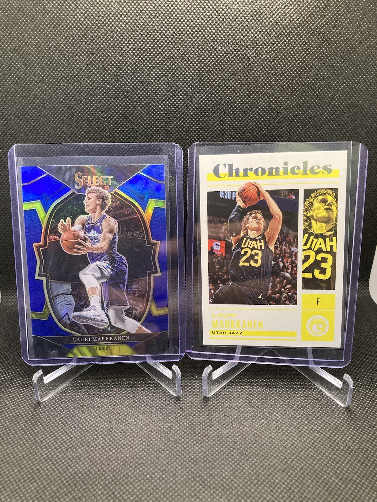 2022-23 Select Lauri Markkanen Concourse Blue Prizm #45 + 2023 Chronicles #19