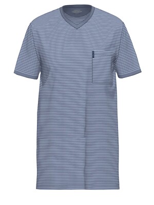 Ammann Nachthemd 1/2 Arm Nightwear 9243 Gr. 48-58 in Polo