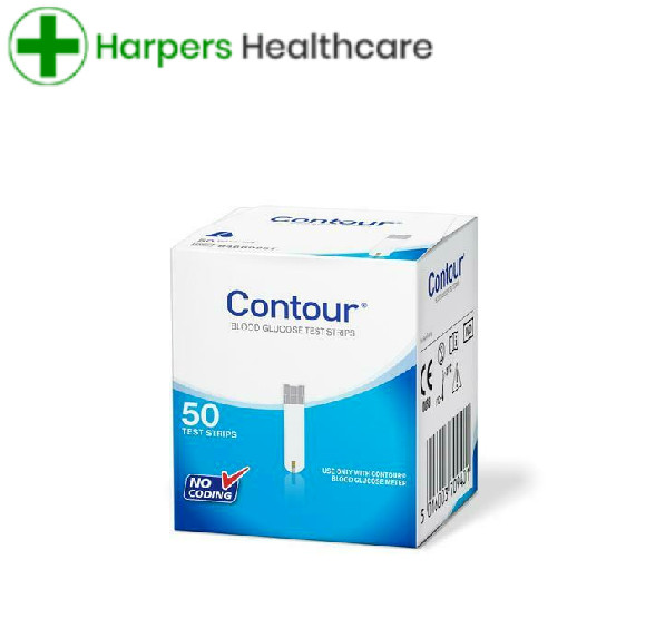 Contour Blood Glucose Test Strips - Pack  of 50 - New Stock