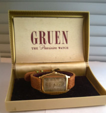 Vintage Gruen Guild Cal.315 15J Art Deco Wristwatch 14K Gold Filled w/Box
