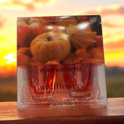 Bath and Body Works PUMPKIN APPLE Wallflowers 2-Pack Refill