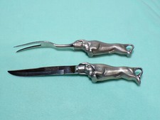 1976 Bruce Fox Solingen Germany Charging Bull 8" Knife/Fork Carving Set