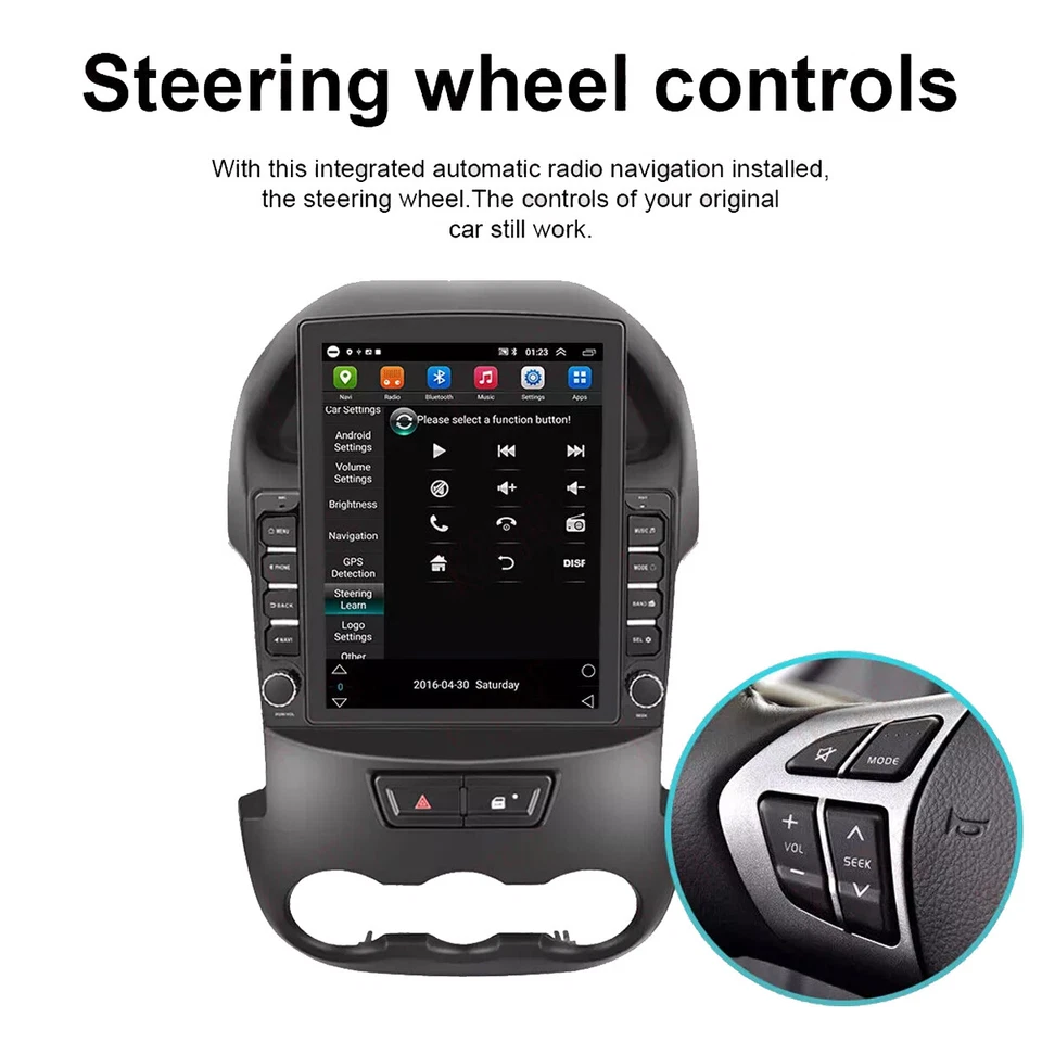 Android 13 For 2012-2015 Ford Ranger PX GPS Head Unit WIFI Carplay Radio 4+64GB - image 2 of 4