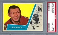 1963 Topps HK #36 PSA 8 Stan Mikita Black Hawks 36 Nice! SET BREAK