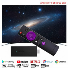 Android TV Stick G2 Lite Smart IPTV 4K Dongle 1GB+8GB Dual-Band WiFi Streaming