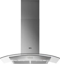 AEG DTB3953M 3000 Series 90cm Curved Glass Chimney Cooker Hood Stainless Steel